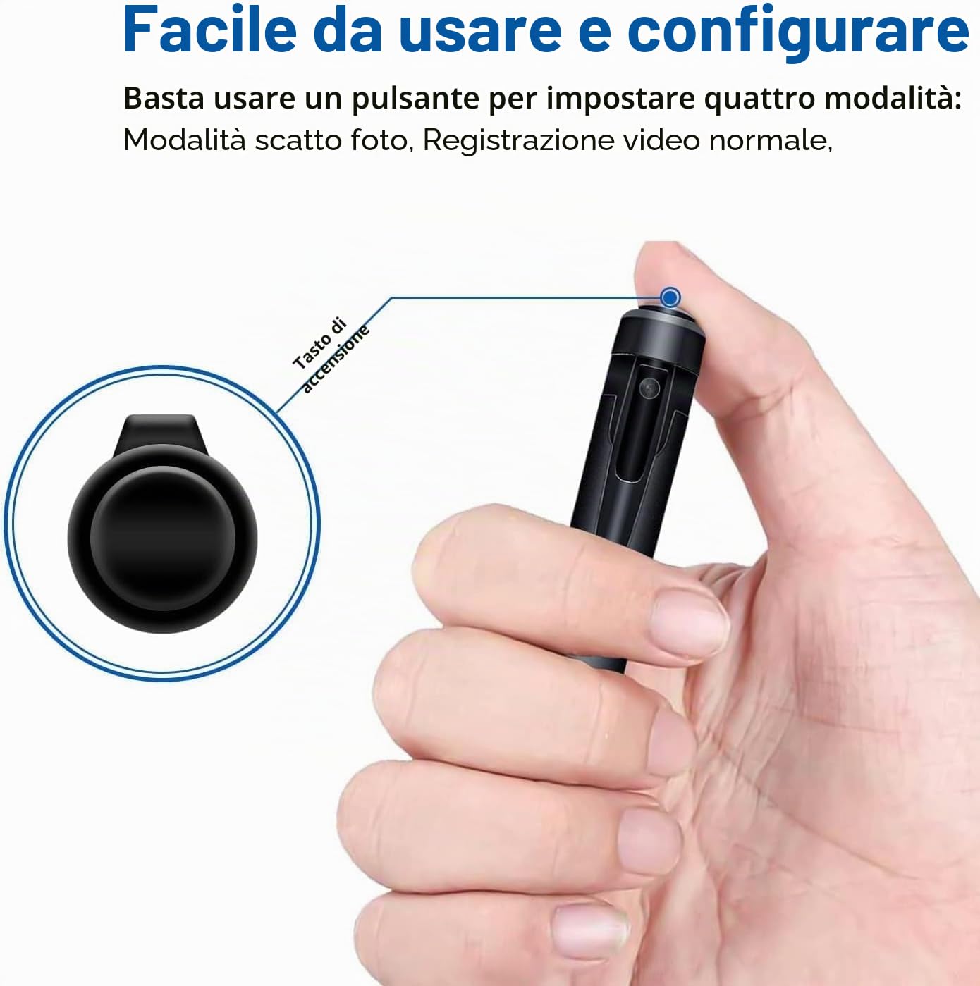 Telecamere Nascosta Penna Mini Spia Camera Pen 32 GB HD 1080P Penna Audio per Registratore Video per Riunioni di Lavoro Microcamera Spia con Registrazione Audio per Riunioni e Studio