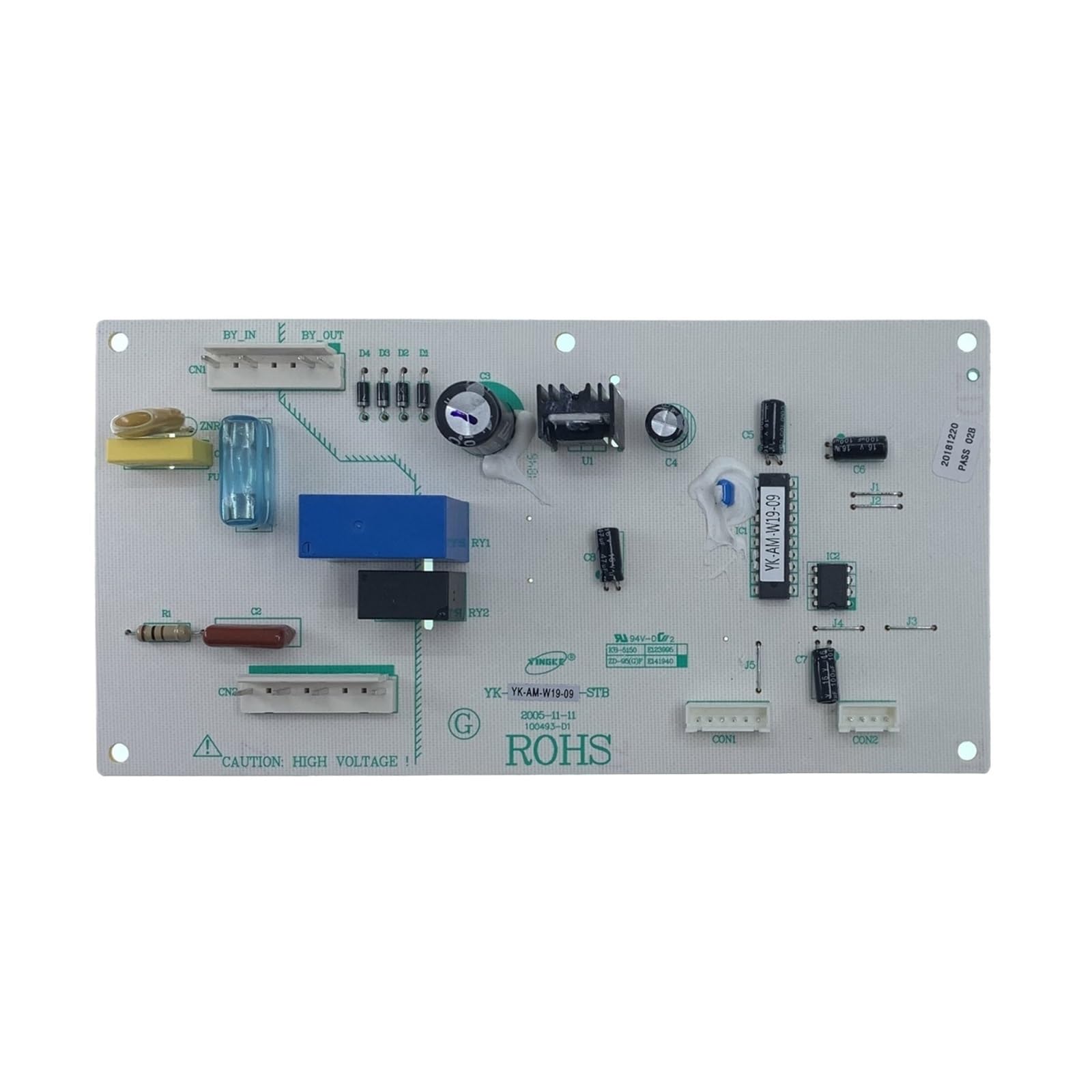 Carte de contrôle PCB YK-AM-W19-09 pour réparer un réfrigérateur Kelvinator