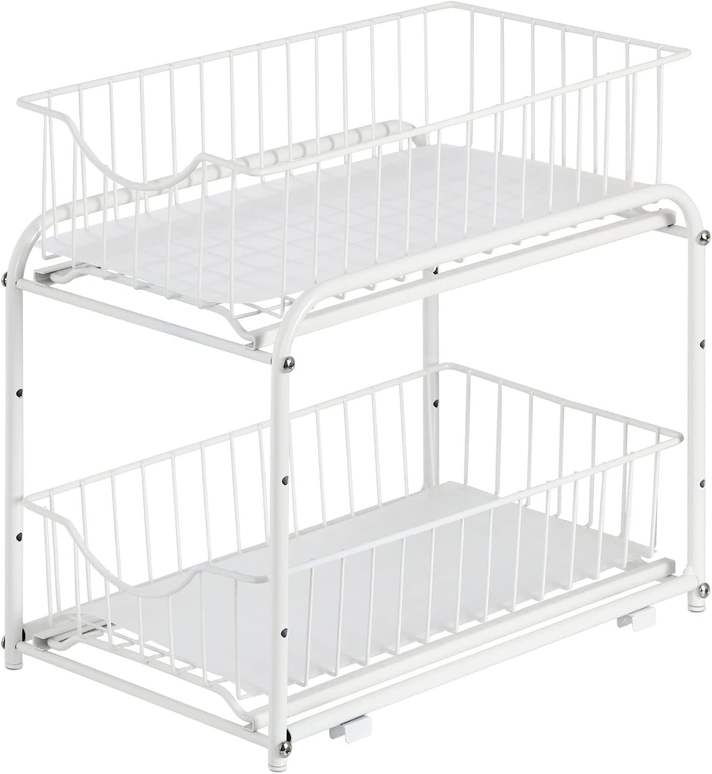 Boite Rangement Maquillage Vtopmart Lot De 2 Organiseurs De Tiroir Empilables En Plastique Rangement Tiroir Salle De Bain