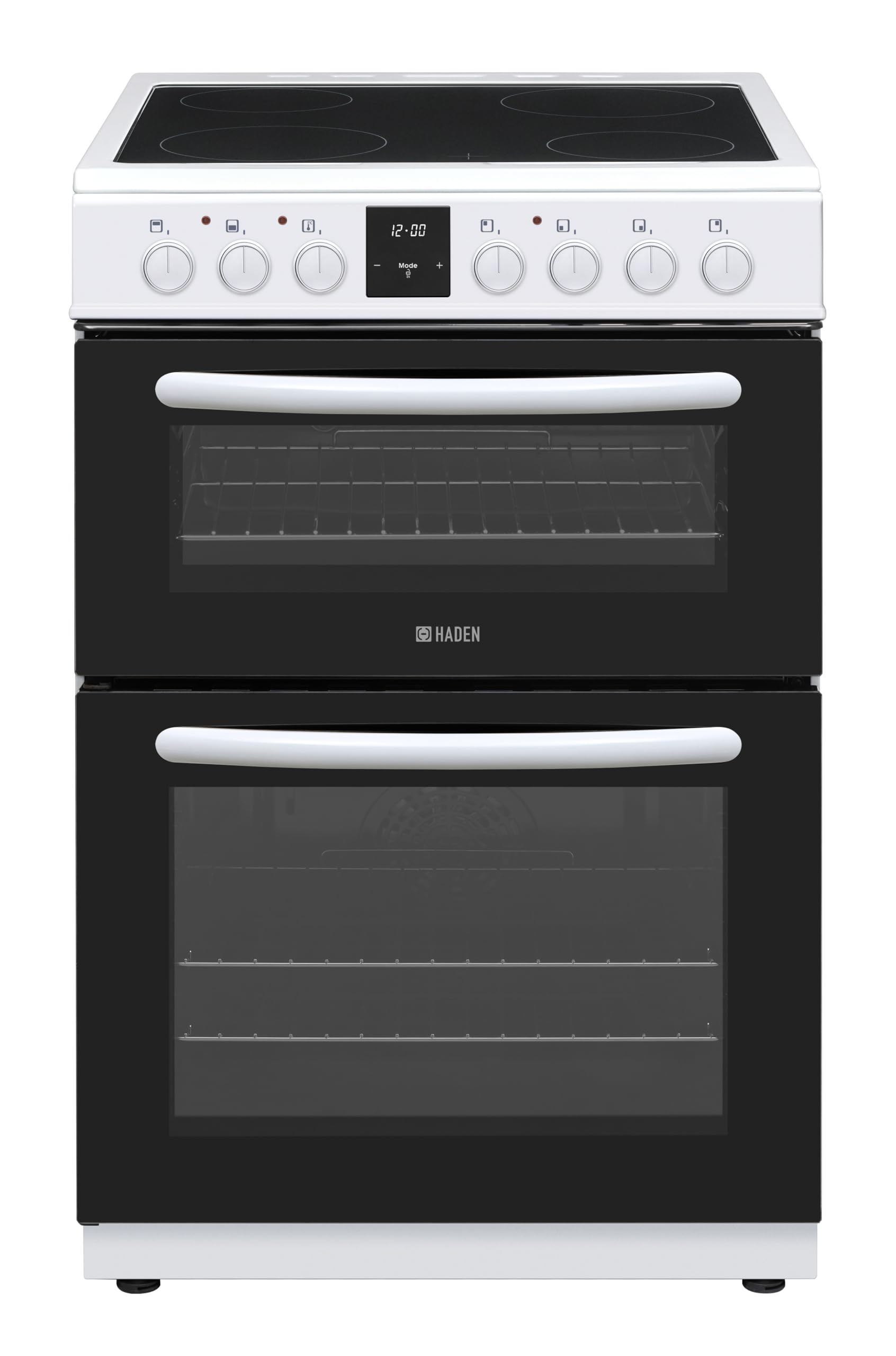 Haden HES50W Electric Cooker – Freestanding 52 Litre Cooker with 4 Solid Plate Rings - Single Cavity Oven - 50cm, White — view 10
