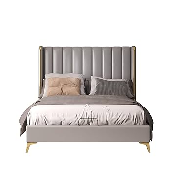 Amazon.com: Gnrolaz Queen Bed Frame with Headboard, Queen