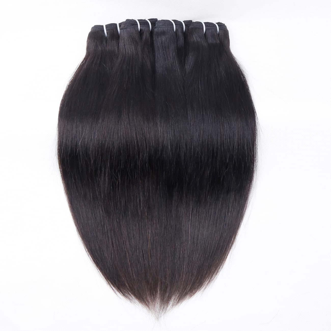 Straight Bundles Human Hair 10 12 14 Inch 100% Unprocessed Brazilian Virgin Hair Straight Weave Bundle Human Hair Bundles Real Natural Black Human Hair Extensions - Image 2