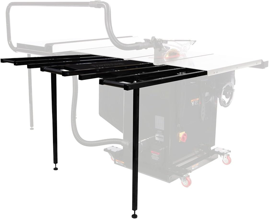 SawStop Folding Outfeed Table, Black