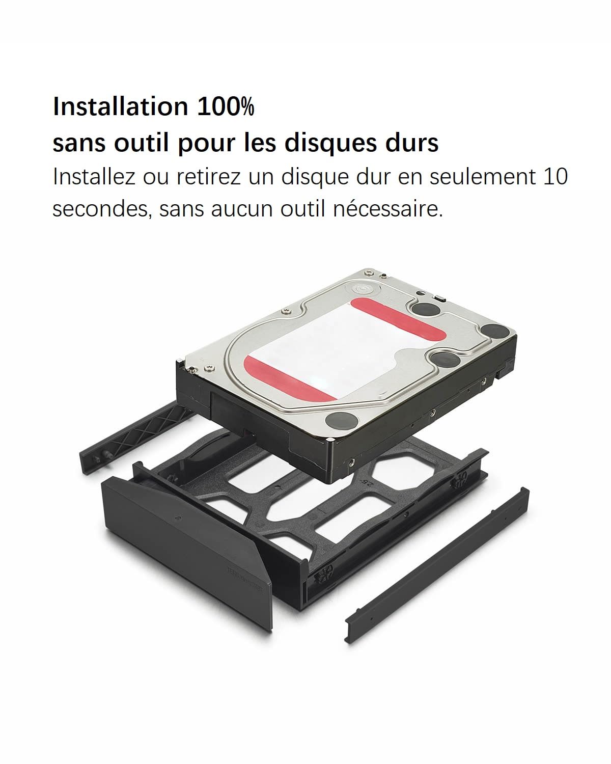 TERRAMASTER F2-212 NAS à 2 Baies - Quad Core Stockage Attaché au Réseau de Cloud Privé Personnel - avec des Solutions de Sauvegarde Riches (sans Disque)