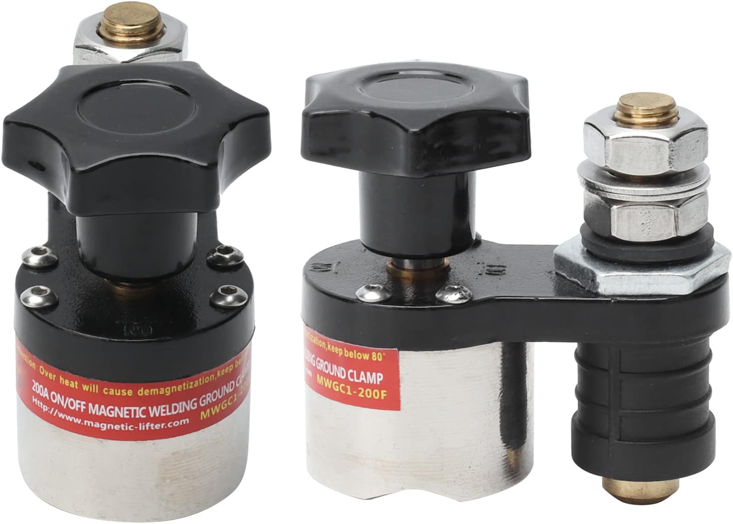 Akozon Magnetic Welding Ground Clamp: OnOff Adjustable Switchable Holder with Grounding Magnet Connector (MWGC1-200F)