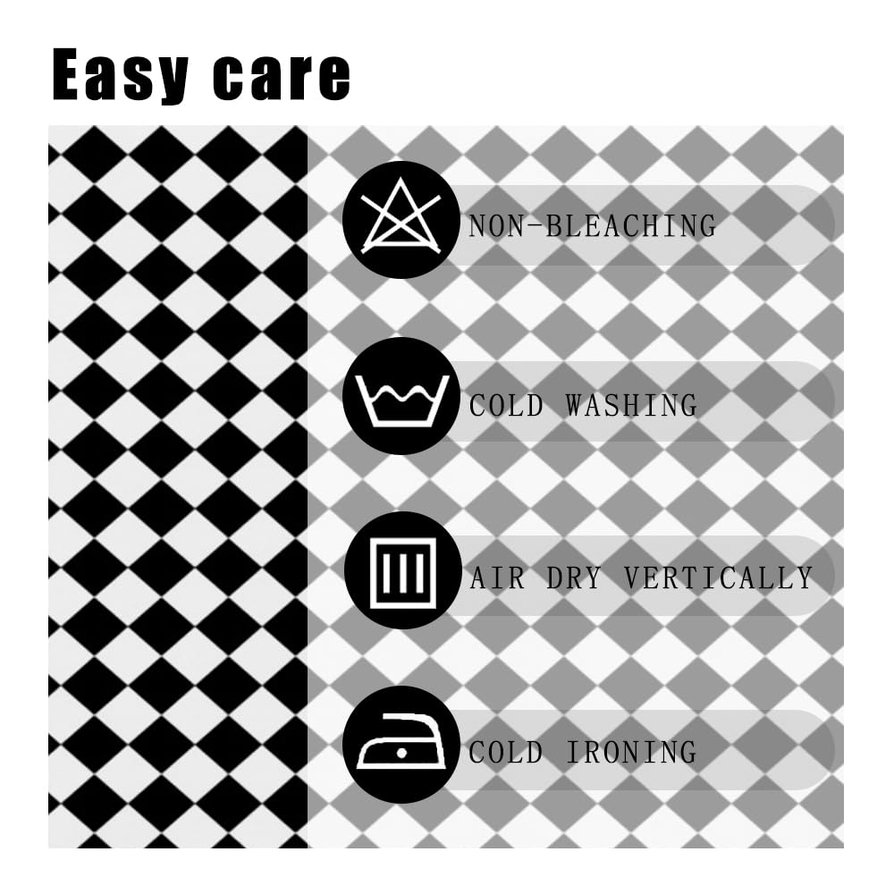 DORCEV Black White Checkerboard Tablecloth - Waterproof Racing Theme Table Cover For Indoor/Outdoor Parties, 70x140 Inches - View #11