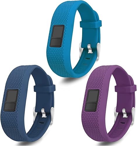 Mosstek compatible con Garmin Vivofit 3jrjr 2 bandas silicona suave de repuesto para pulseras deportivas para niños niñas niños mujeres hombres