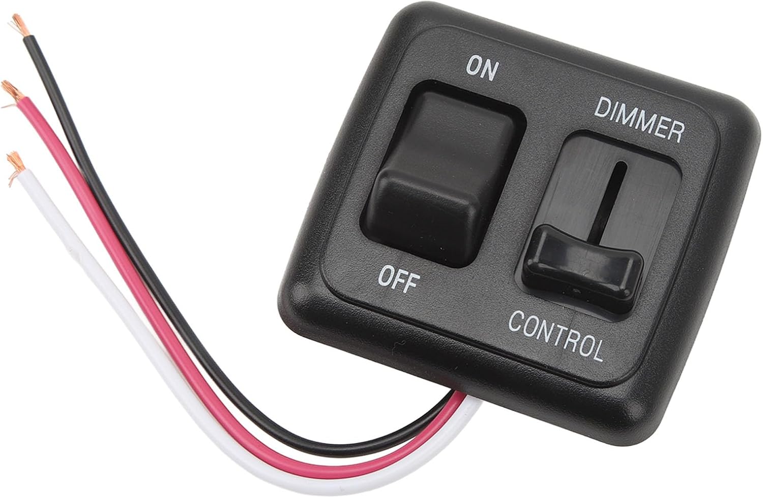 12V DC Toggle Switch with High Side Dimmer Control for LED Halogen Incandescent RV Car Truck Strip
