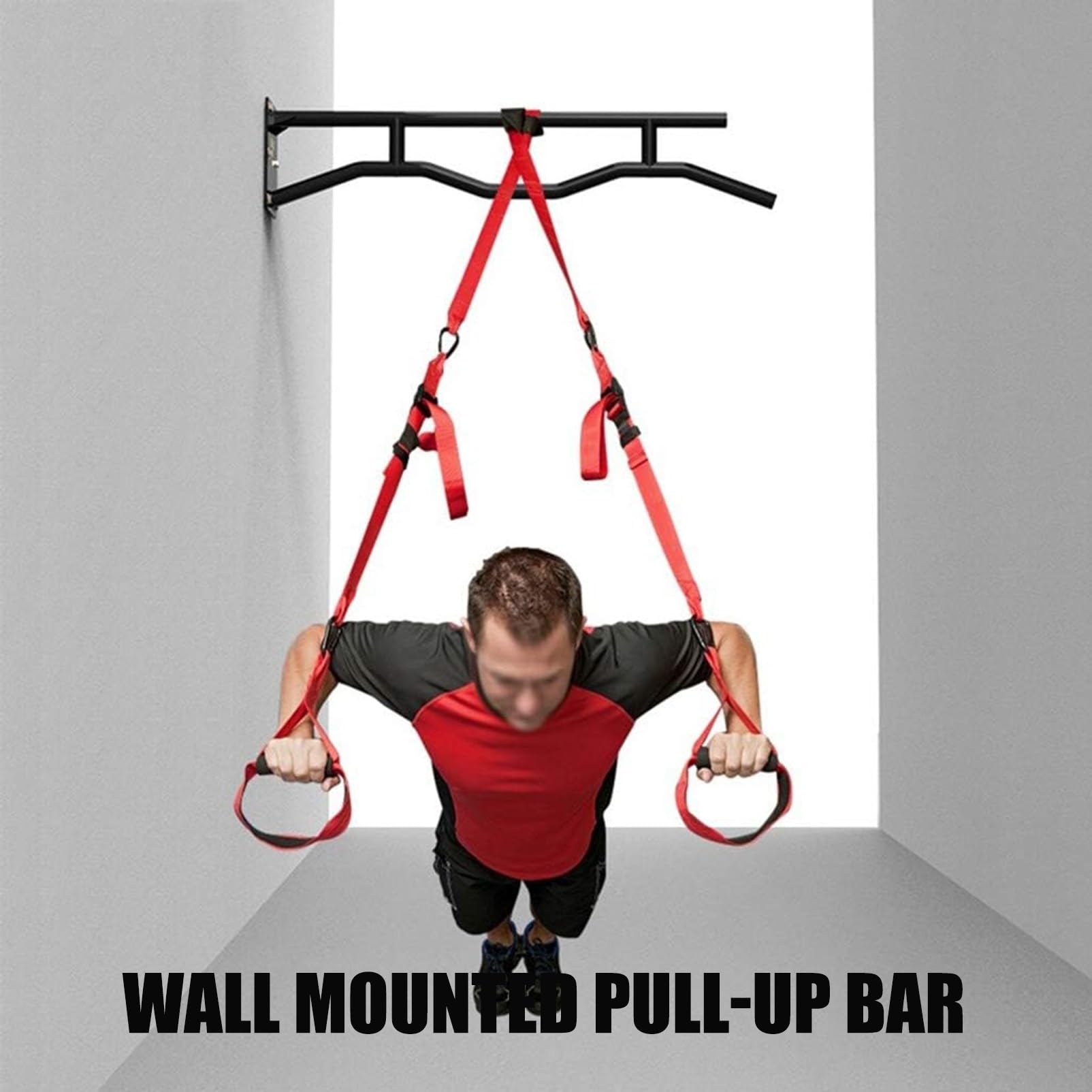 Drążek do podciągania – montowany na ścianie drążek do fitnessu – stacja Multi Grip do domowej siłowni i garażu sprzęt do treningu siłowego
