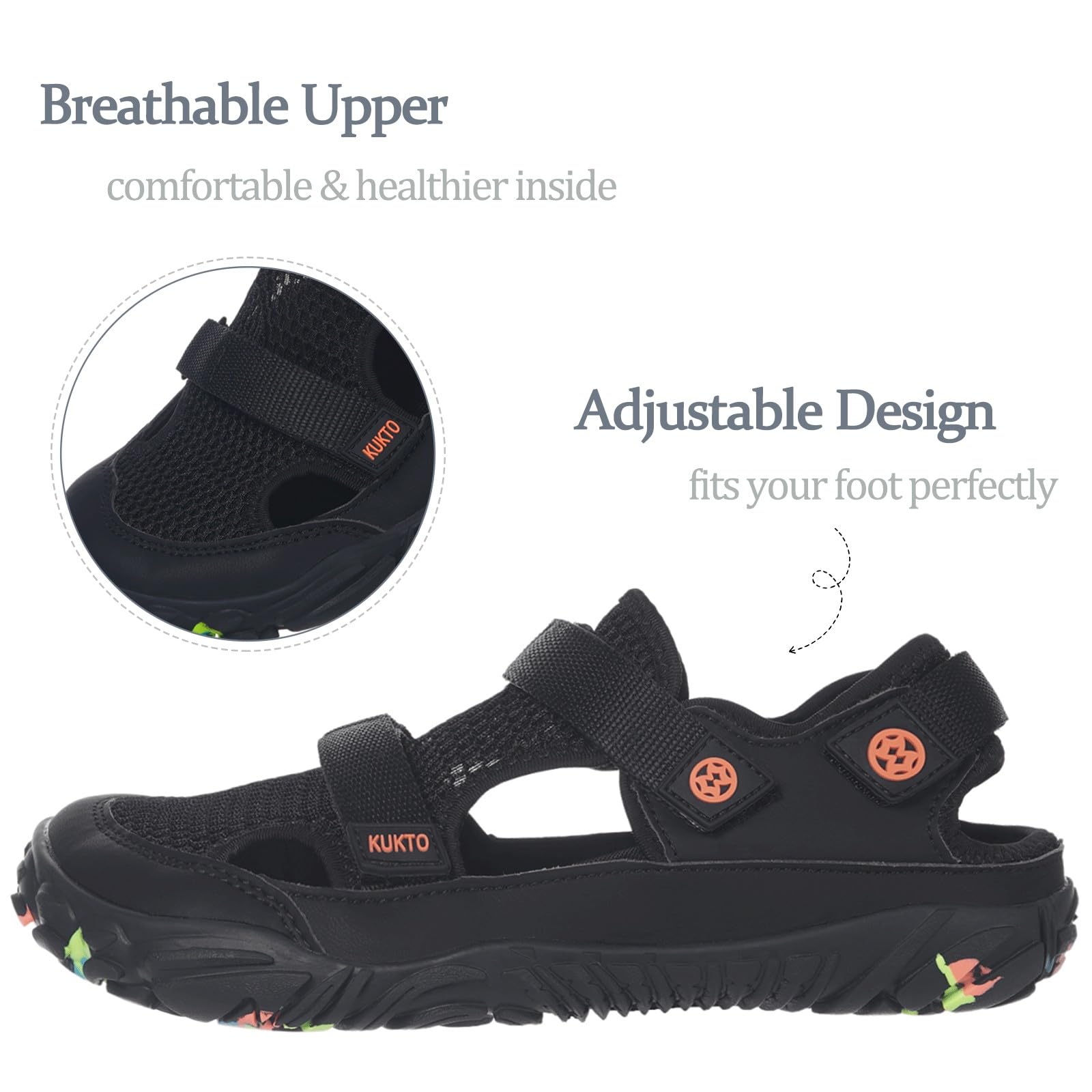Sandali Sportivi Donna Sandali da Trekking Uomo All'aperto Scarpe Barefoot Regolabile Scarpe da Spiaggia Estivi