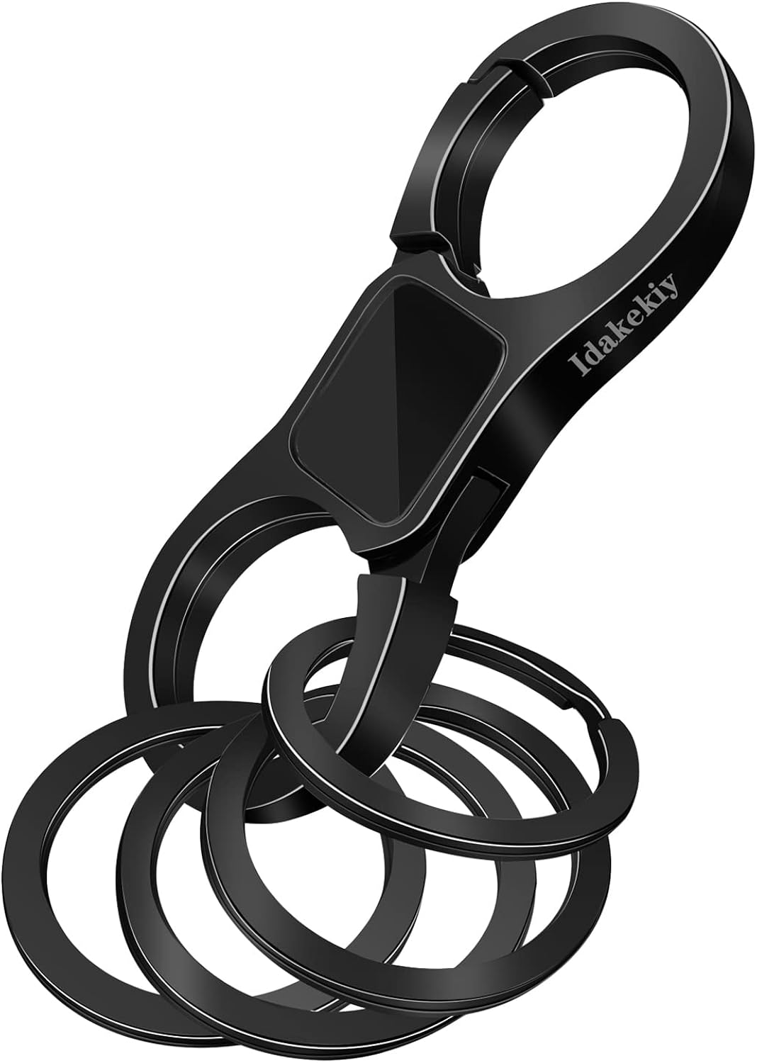 Idakekiy Key Chain Quick Release Spring with 4 Key Rings
