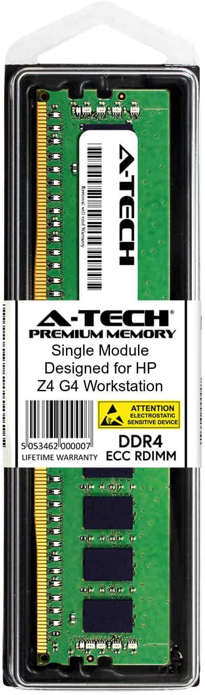 A-Tech Kit de 64 GB (2 x 32 GB) para estación de trabajo HP Z4 G4 - DDR4 PC4-21300 2666Mhz ECC registrado RDIMM 2Rx4 - Memoria RAM de servidor