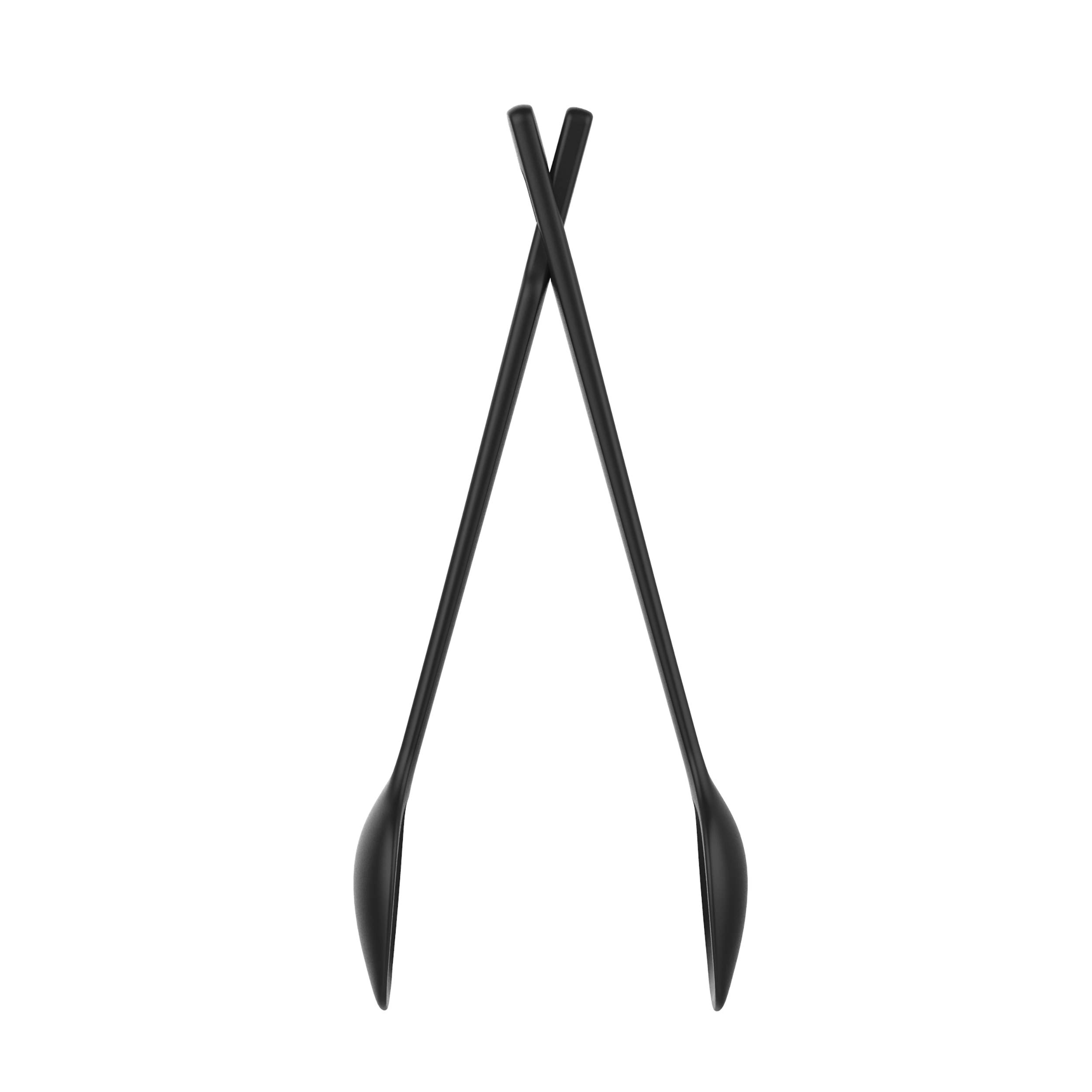 Fiskars Łyżki/szczypce do sałat, Functional Form, Długość: 29 cm, Tworzywo sztuczne, Czarne, 1014434