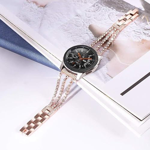 Miniatura 3 de Correas compatibles con Samsung Galaxy Watch de 1.81 pulgadas  Galaxy 3 de 1.77 pulgadas y 0.872 pulgadas, correa de repuesto de metal de acero