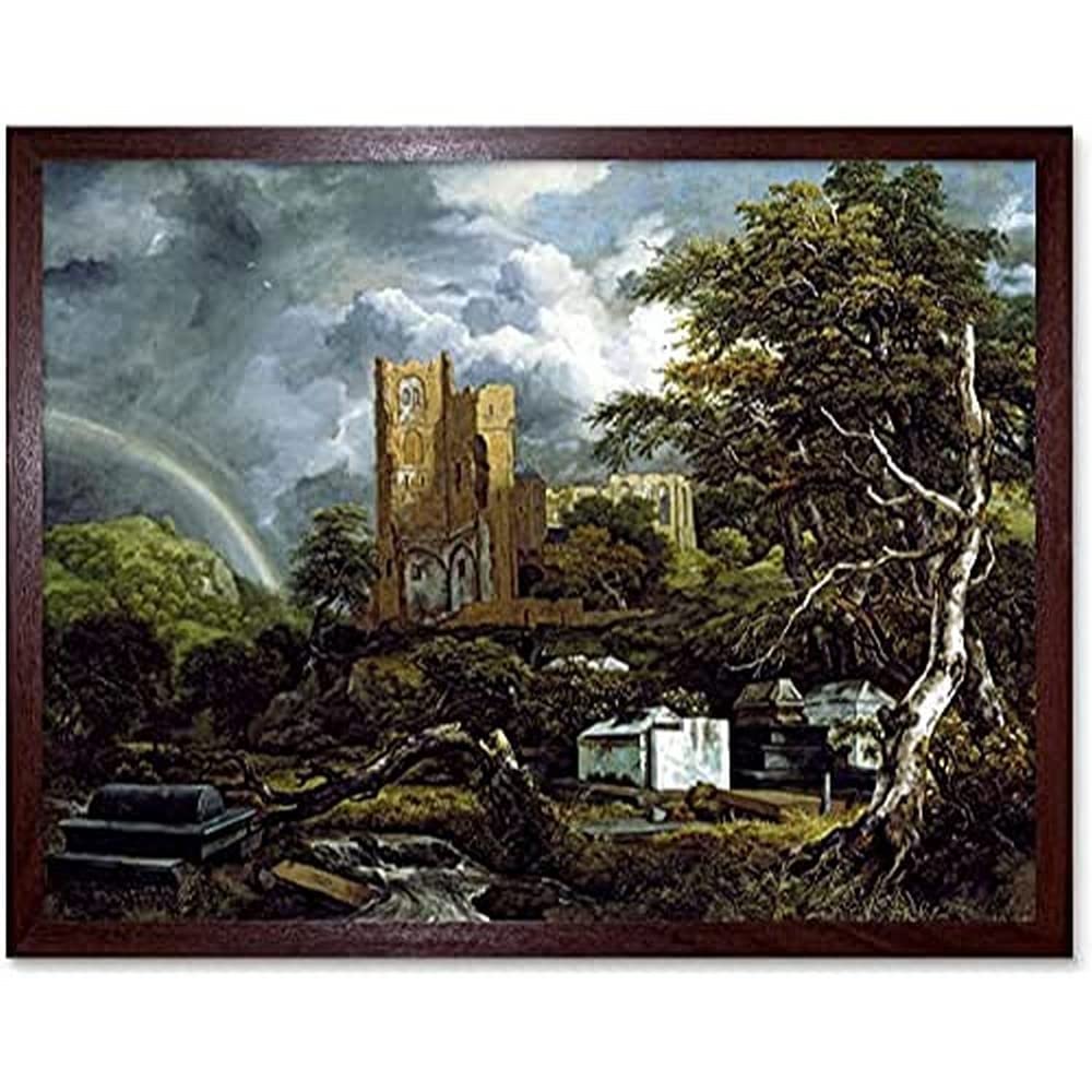 Van Ruisdael Jewish Cemetery Landscape Painting Unframed Wall Art Print Poster Home Decor Premium