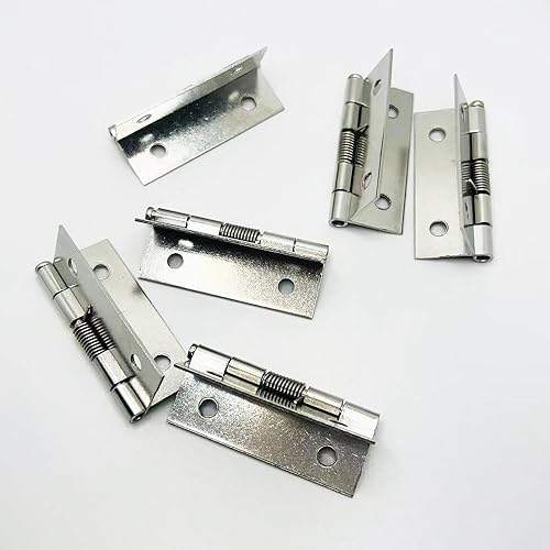 Miniatura 5 de Bisagras de puerta de cierre automático, bisagra cargada con resorte de acero inoxidable de 6 piezas, 2 pulgadas