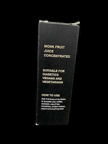 Miniatura 5 de SubSugar Edulcorante líquido concentrado puro de Monkfruit Gotas sin eritritol Hecho con jugo de fruta de monje 100% (1.0 fl oz)