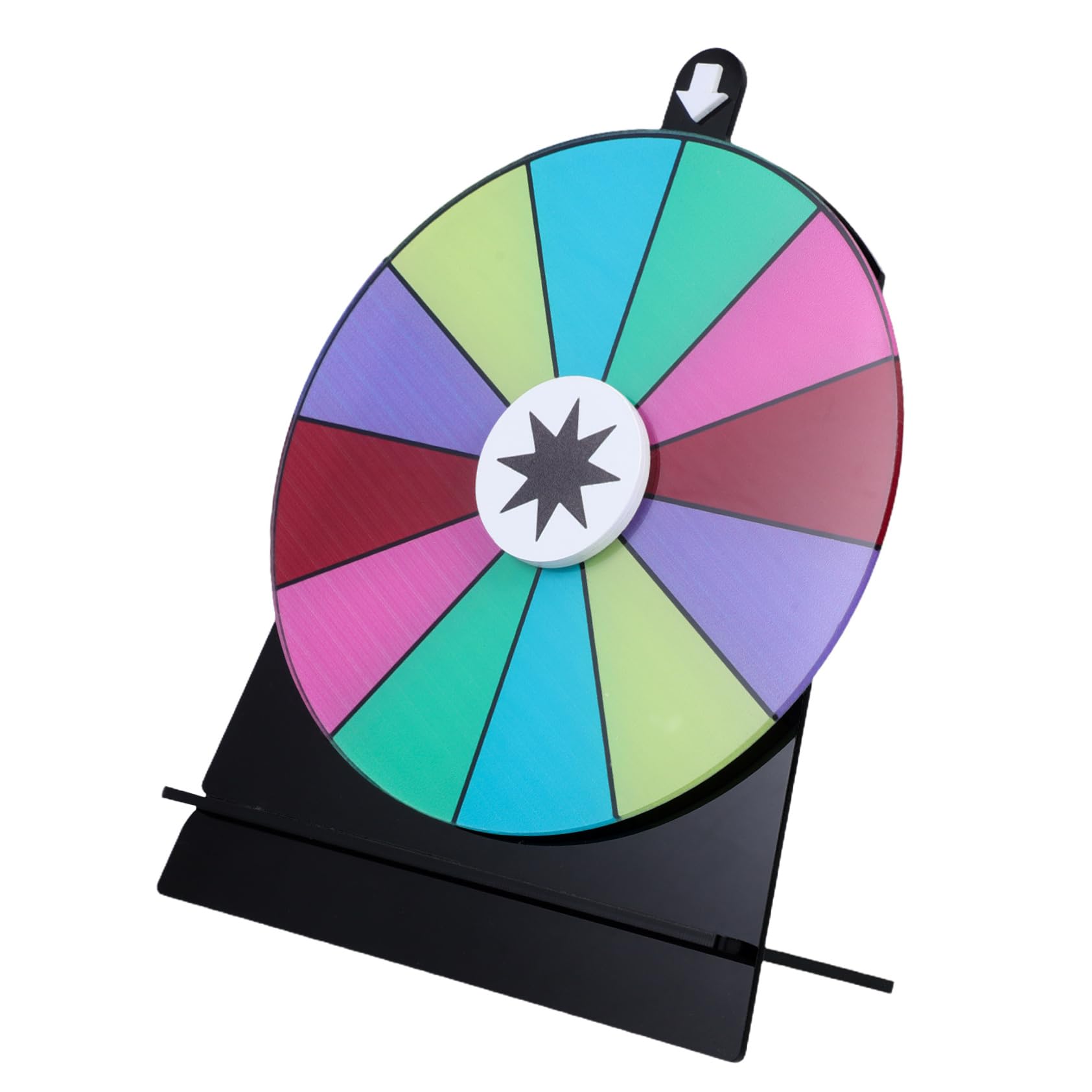 COLLBATH Game Spinner Arrow Large Party Favor with Rotating Wheel and Erasable Surface for Prizes