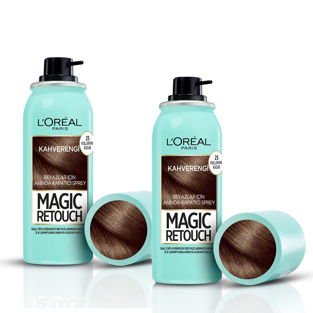 L’Oréal Paris 2'li Magic Retouch Beyaz Dipleri Kapatıcı Sprey - Kahverengi (75 ml)