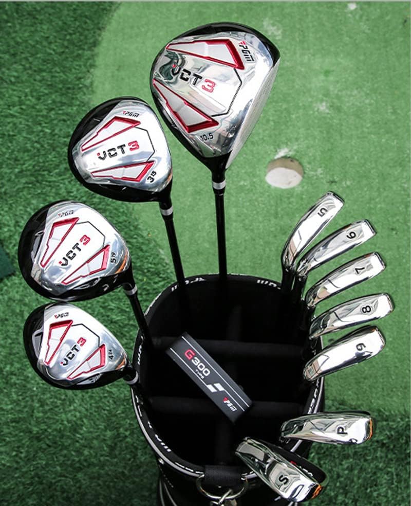 Miniatura 7 de Juego completo de palos de golf para hombre, 13 piezas, incluye conductor de golf de titanio, maderas de calle 3 y #5, 4 híbridos, hierros 5-SW,