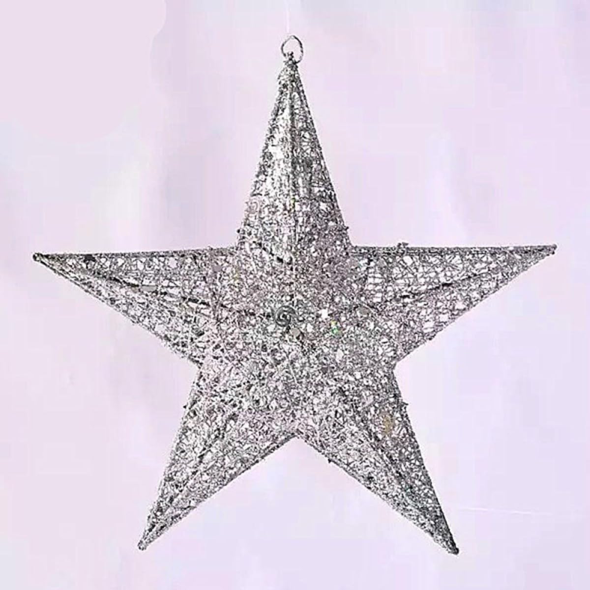 Artibetter 2 Decorazioni Natalizie Da 30 Cm Ciondolo A Forma Di Stella in Argento Decorazioni Natalizie Festive Per La Casa E Le Celebrazioni