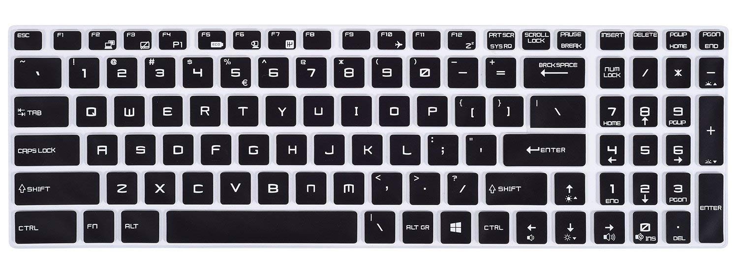 Saco Chiclet Keyboard Skin for MSI Steel series PX60 Gaming CX62 PX60 CR62 CR72 GS30 17.3/15.6 inch - TPU (B077Z89HQS) Amazon Price History, Amazon Price Tracker