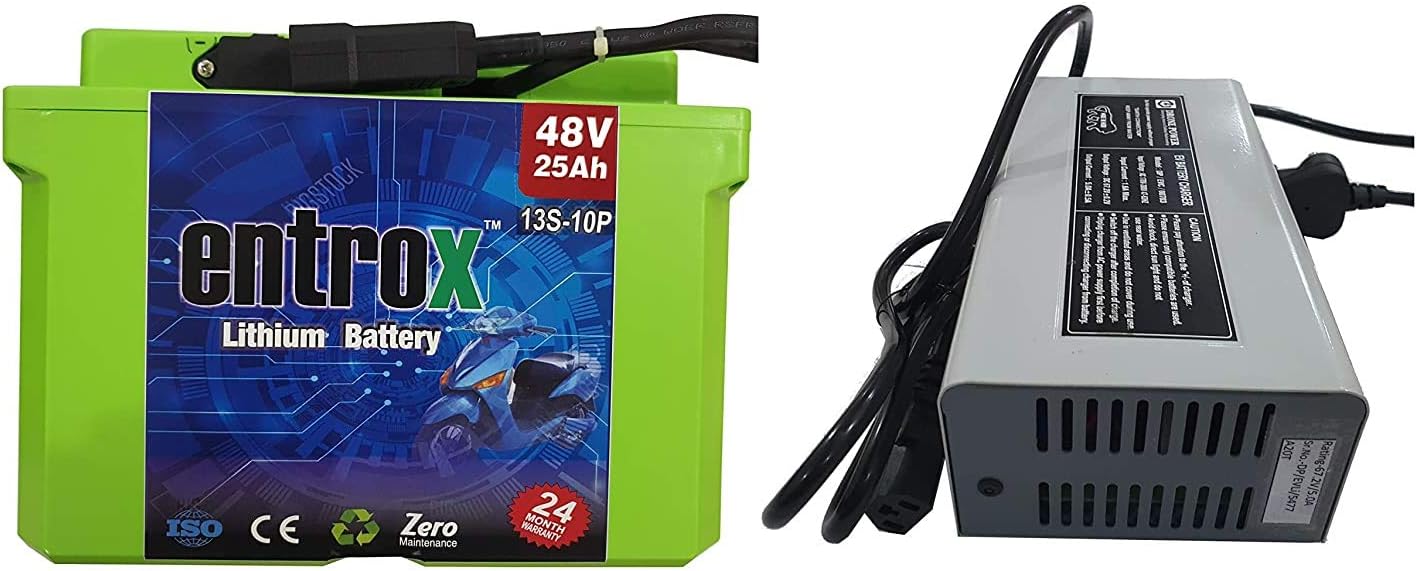 48v 25Ah Lithium ion battery suitable for ebikes with high grade Metal box with Charger COMBO