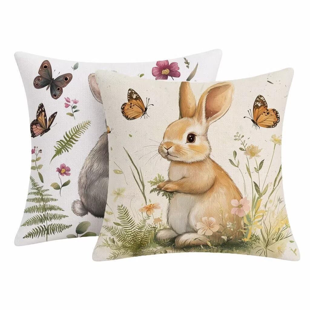 Housse coussin extérieur imperméable 55x55cm taie oreiller lin jardin lot de 2