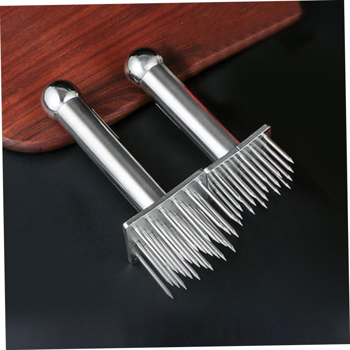 SECFOU Meat Tenderizer Machine 28-pin Hammer for Beef Chicken Steak Barbecue Ergonomic Handle Stainless Steel Easy to Use
