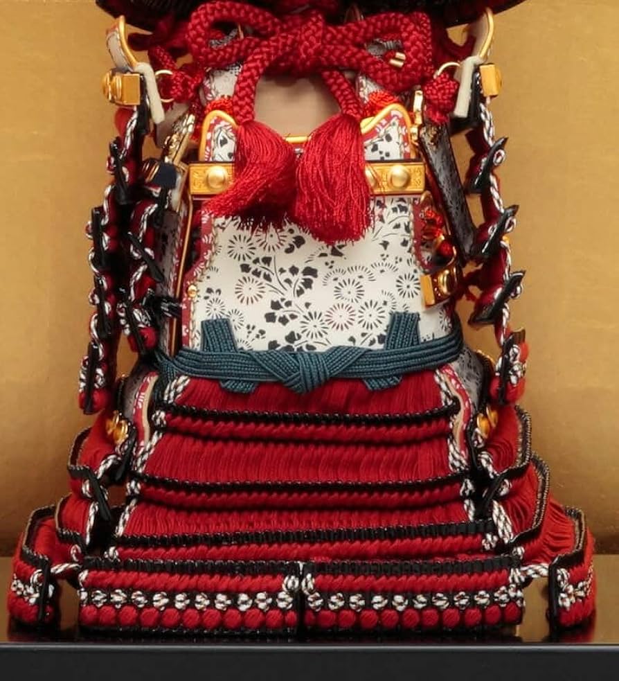 五月人形 久月 鎧平飾り 鎧飾り 早乙女幸隆作 1/4 正絹萌黄肩黄