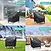 BROSYDA Patio Chair Covers for Outdoor Furniture Waterproof 2 Pack, Lawn Chair Covers 600D Heavy Duty Oxford Cloth, Large Covers for Lounge Lawn Deep Seat Black 29