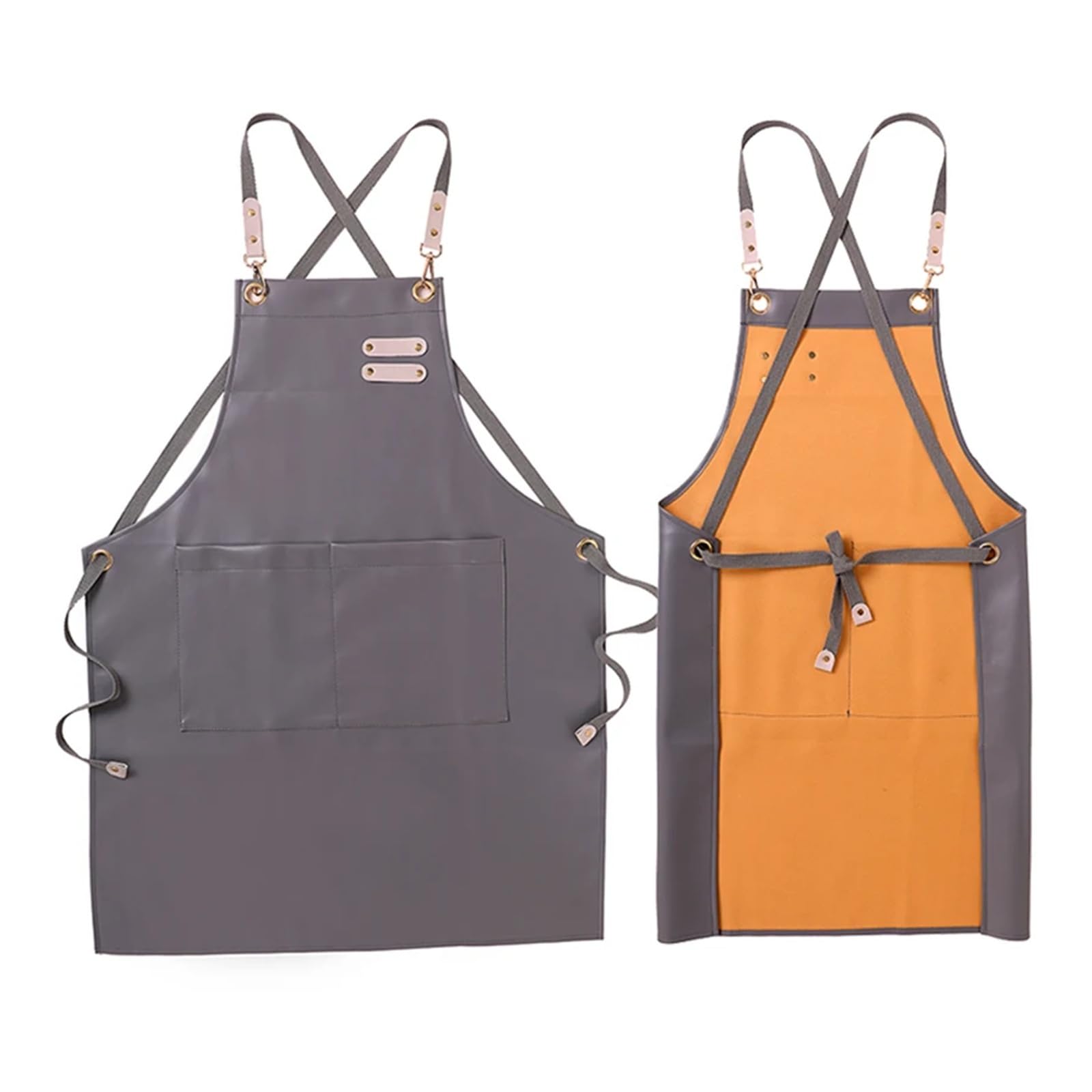 Grembiule spesso e impermeabile con spalline regolabili sul retro: comodo abbigliamento da lavoro for l'uso quotidiano
