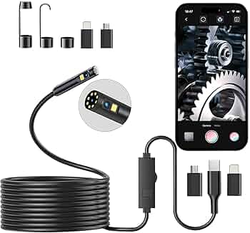 スコープ　カメラ Amazon.co.jp: Hiacinto ファイバースコープ デュアル 先端可動