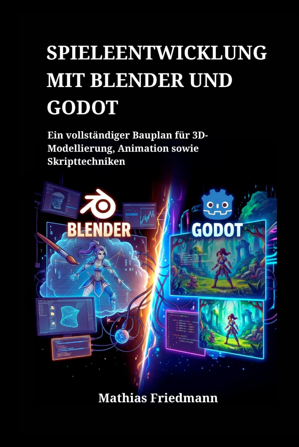 Spieleentwicklung mit Blender und Godot: Ein vollständiger Bauplan für 3D-Modellierung, Animation sowie Skripttechniken