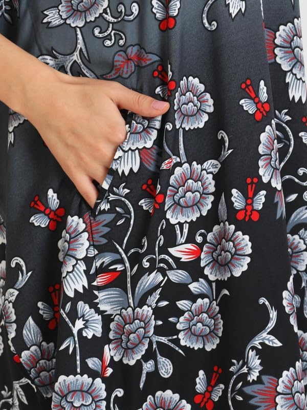 Miss Lavish London Women’s Kaftan Maxi Dress Resort Wear Beach Cover Up, Plus Size Swim Coverup, African Caftan Maxi Dress - Image 8