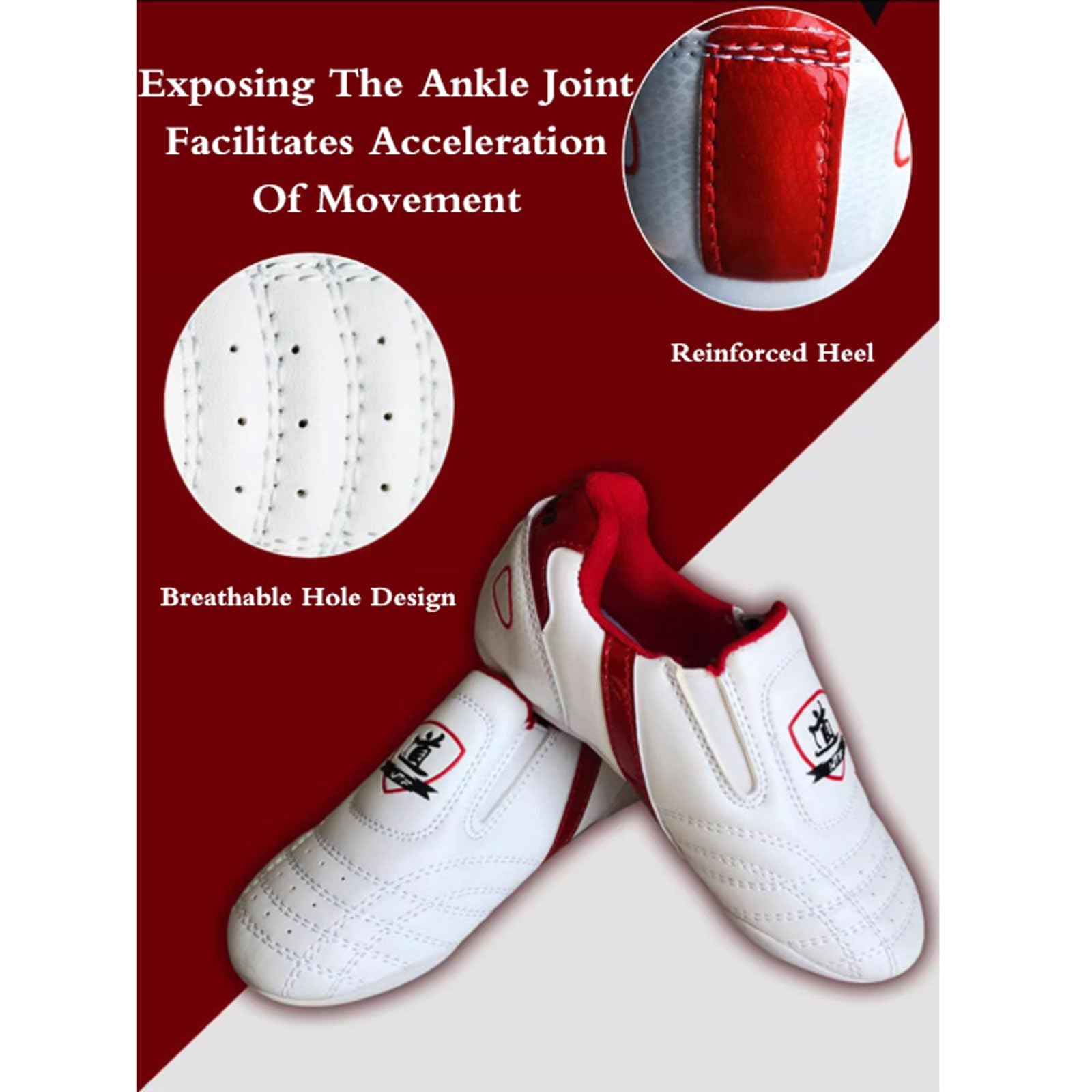 Chaussures D'Arts Martiaux - Karaté, Taekwondo, Kung Fu - Légeres, Antidérapantes, Respirantes - Homme/Femme