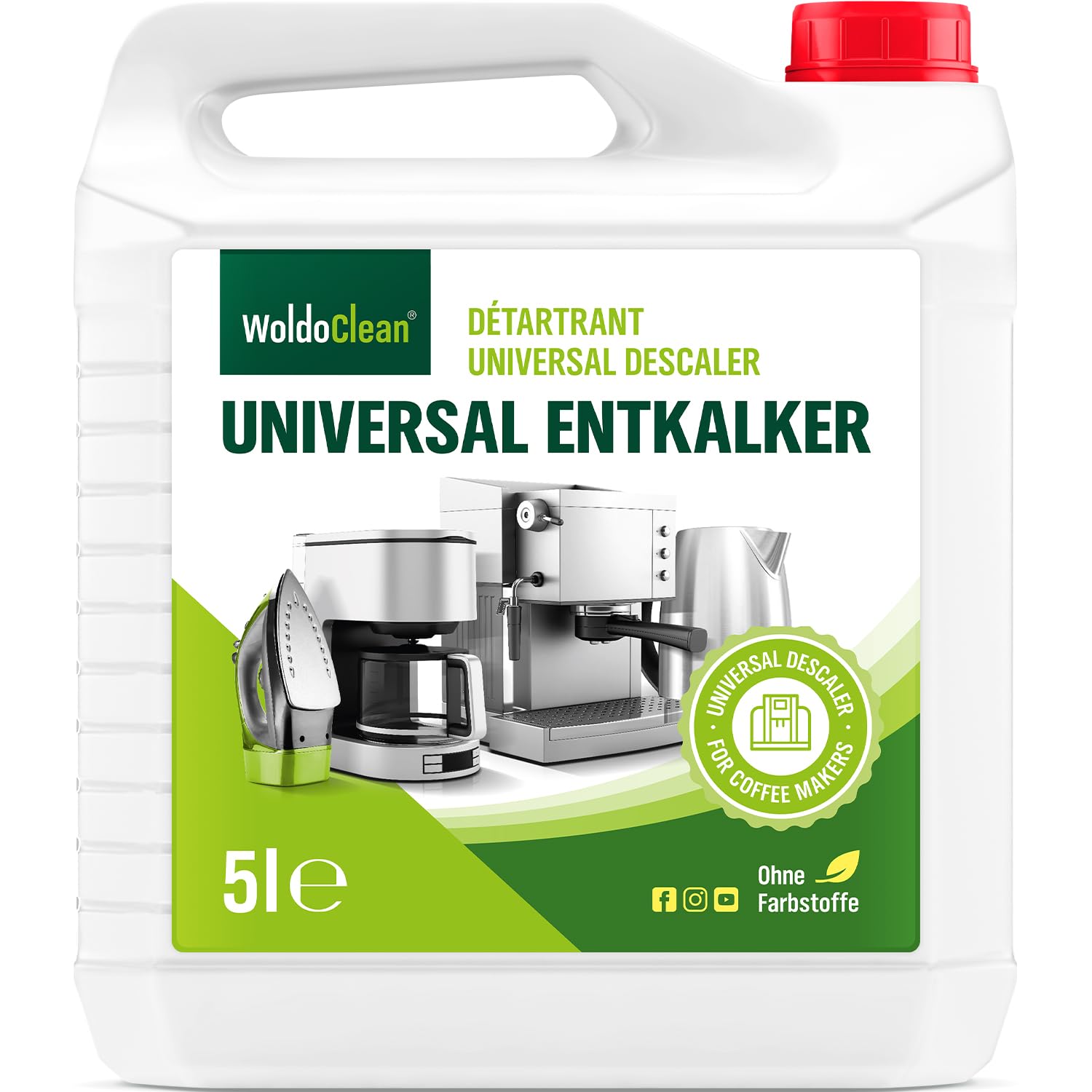 Entkalker für Kaffeevollautomat & Kaffeemaschine 5l mit Ausgießer