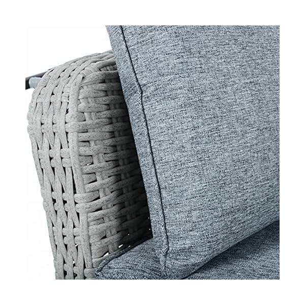 WXYQY Sun Lounger Day Bed Rattan Garden Furniture 2 Seat Sofa With Canopy rattan garden furniture - Image 10