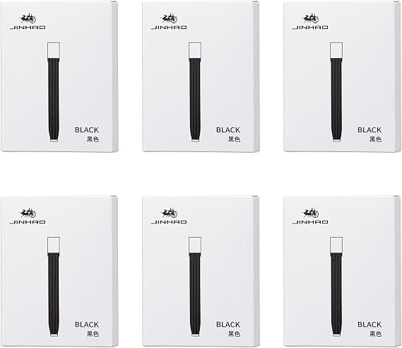 Jinhao 10 Fountain Pen Ink Cartridges Black Color, Set of 36 Ink Cartridge Refill, 5.5mm Bore Diameter, Compatible with Majohn A1 A2