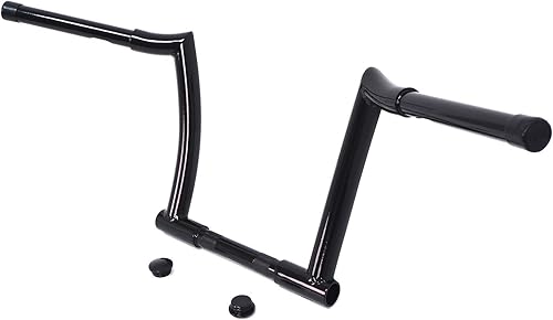 Miniatura 6 de Manillar ajustable desmontable de 12 pulgadas Black Rise Mini Ape Fat Chizeled (diámetro del área de la abrazadera 1 ") Compatible con modelos