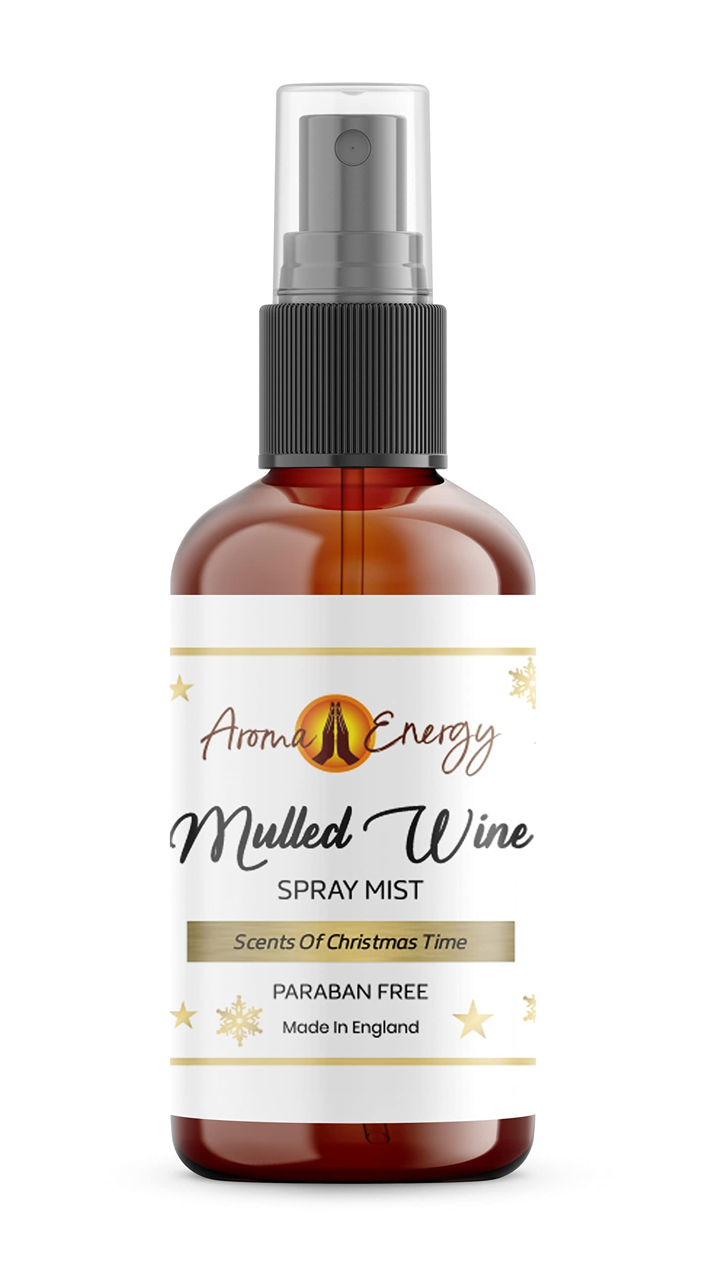 Aroma Energy Mulled Wine Christmas Fragrance Oil Room Spray - Fragrant Xmas Scented Home Mist Spritz, 100Ml