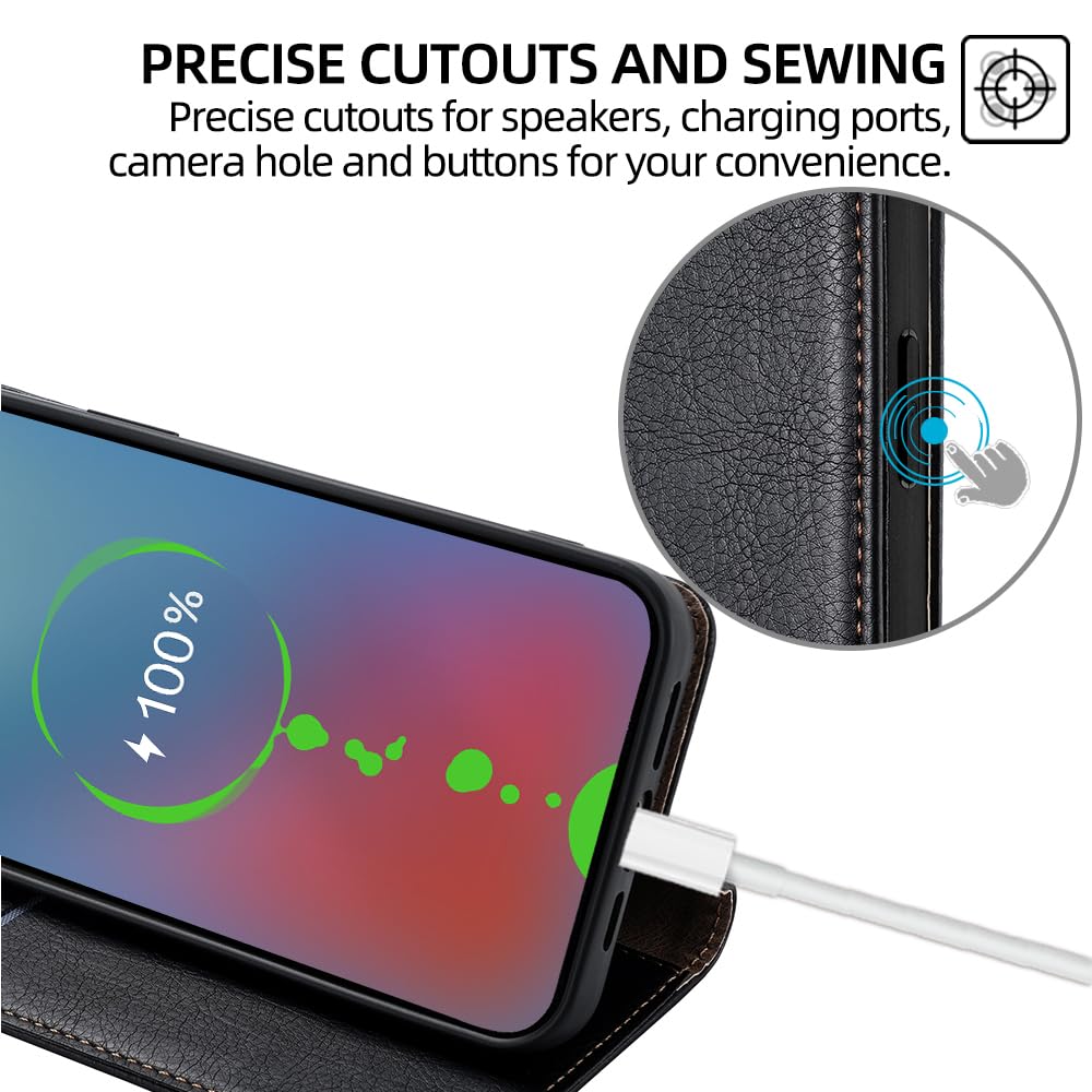 Custodia Cover compatibile con OPPO Reno11 5G,Custodia in pelle con slot per sign a portafoglio,Protezione RFID,custodia in pelle per OPPO Reno11 5G
