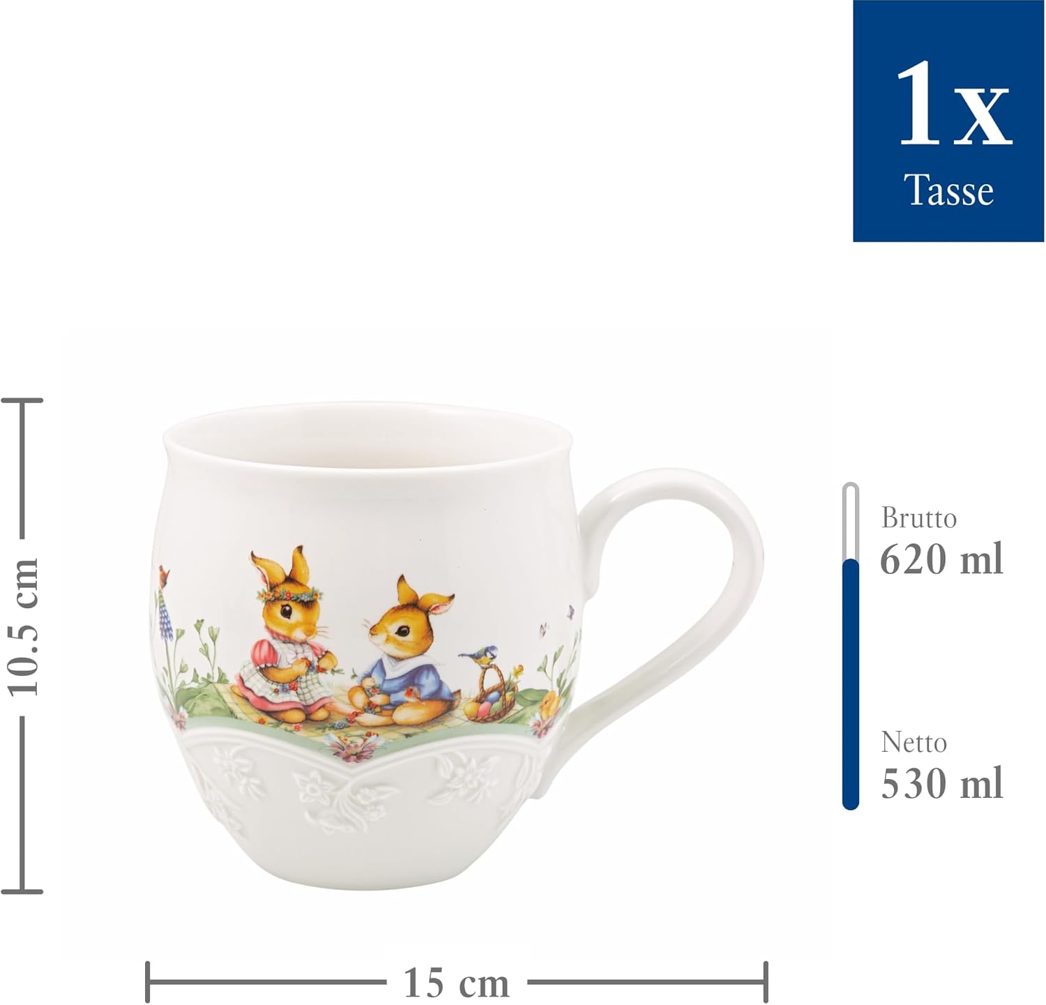 Villeroy & Boch Spring Fantasy Flower Meadow Mug, 530 ml image 4