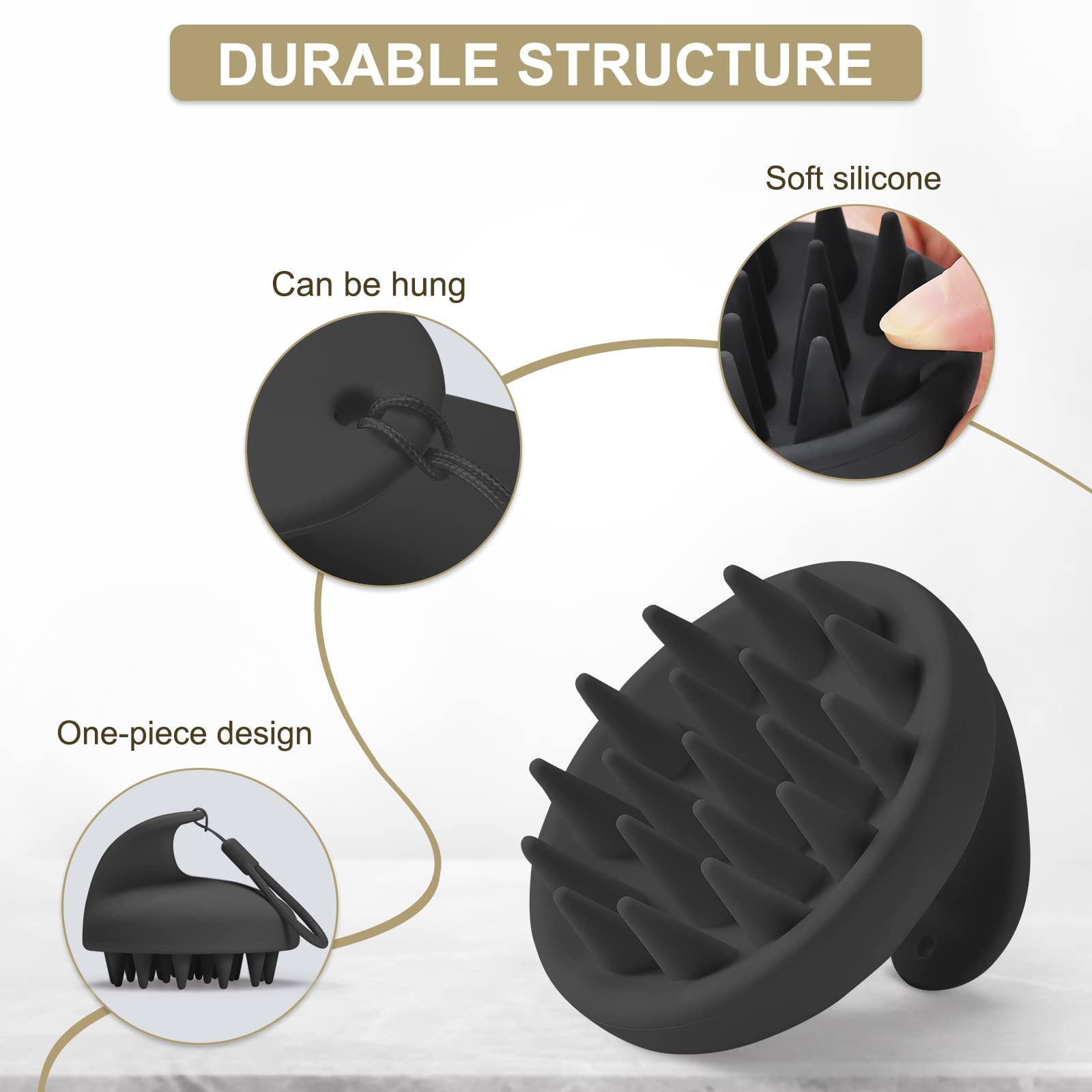 New Silicone Scalp Brush