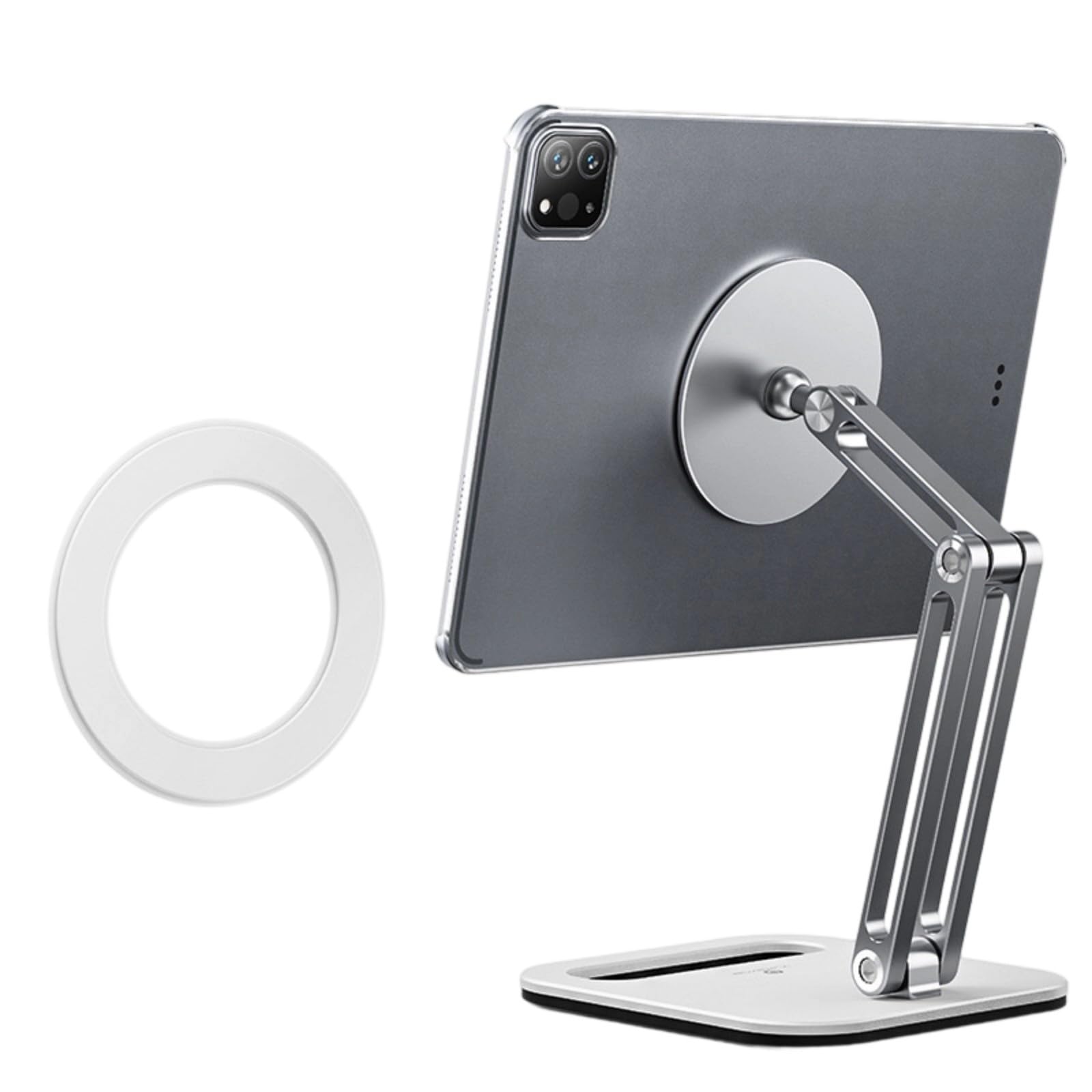 Supporto pieghevole per tablet rotante a 360 gradi Supporto da tavolo Supporto da tavolo espandibile in alluminio espandibile Supporto per tablet pieghevole in alluminio