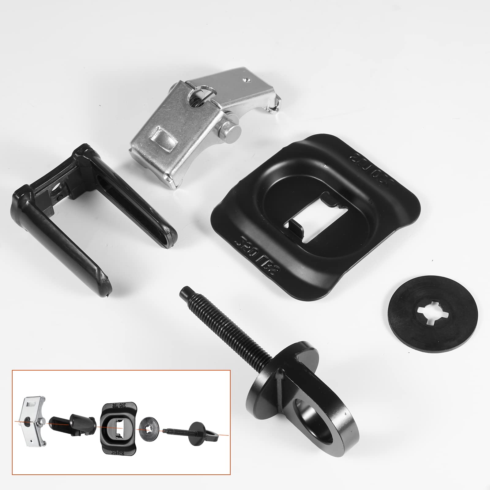 silverado bed tie downs