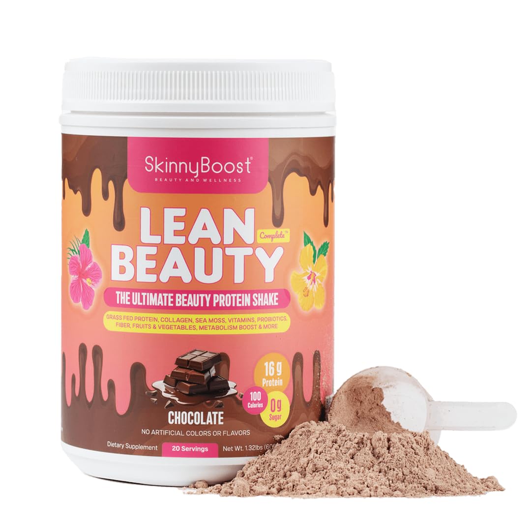 Amazon.com: Lean Beauty Collagen Protein Shake – Chocolate | Meal