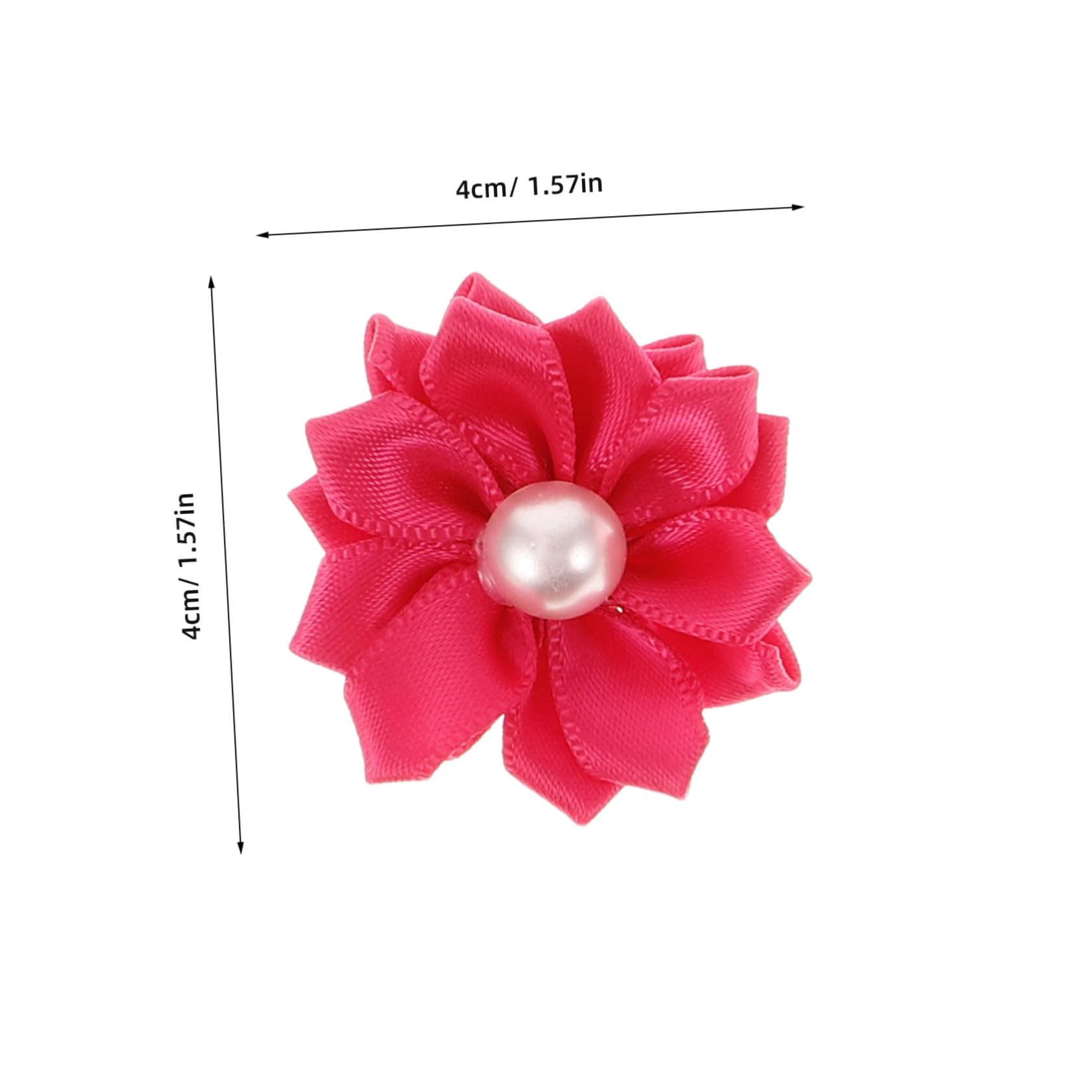 HOLIDYOYO 20Pcs Mixed Color Pet Hair Ties with Flower Petal and Pearl Design Creative Hair Accessories for Dogs and Cats for Everyday Wear and Special Occasions