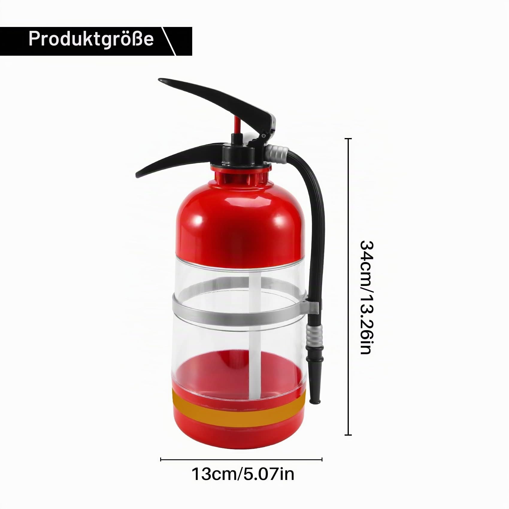 Getränkespender im Feuerlöscher Design 2 L Getränkespender für Partybier Fässer Alkohol Getränkespender für Bar