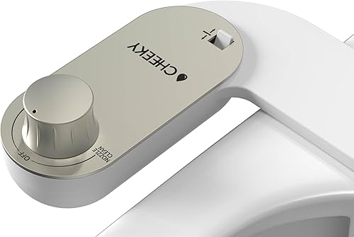 CHEEKY Accesorio para asiento de inodoro de bidé, diseño moderno y elegante, un rociador de agua autolimpiante no eléctrico con boquilla de presión